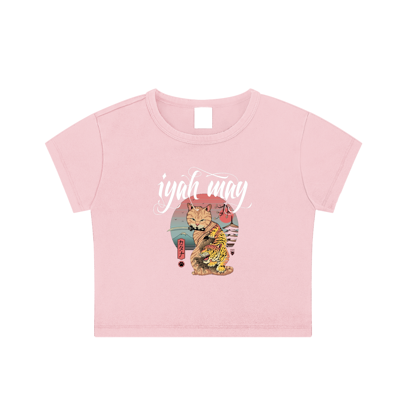 TigurrKat Snow Washed Crop Top